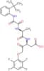 (3S)-3-[(N-{[(2-tert-butylphenyl)amino](oxo)acetyl}-L-alanyl)amino]-4-oxo-5-(2,3,5,6-tetrafluoroph…