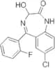 7-Chloro-5-(2-fluorophenyl)-1,3-dihydro-3-hydroxy-2H-1,4-benzodiazepin-2-one