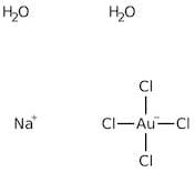 Sodium tetrachloroaurate(III) dihydrate, Premion™, 99.99% (metals basis), Au 49-50%