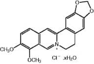 Berberine chloride hydrate, 96%, water <17%