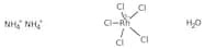 Ammonium aquopentachlororhodate(III), Rh 30% min