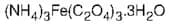Ammonium iron(III) oxalate trihydrate, 98%