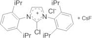 1,3-Bis(2,6-di-i-propylphenyl)-2-chloroimidazolium chloride/cesium fluoride admixture (1.0/6.7 mol…