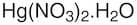 Mercury(II) nitrate monohydrate, 98+% (ACS)