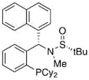 [S(R)]-N-[(S)-[2-(Dicyclohexylphosphino)phenyl]-1-naphthalenylmethyl]-N,2-dimethyl-2-propanesulfin…