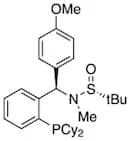 [S(R)]-N-[(R)-[2-(Dicyclohexylphosphanyl)phenyl](4-methoxyphenyl)methyl]-N,2-dimethyl-2-propanesul…