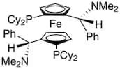 (S,S)-(+)-2,2'-Bis[(R)-(N,N-dimethylamino)(phenyl)methyl]-1,1'-bis(dicyclo­hexylphosphino)ferrocen…