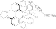 Chloro{(R)-(-)-1,13-bis(diphenyl­phosphino)-7,8-dihydro-6H-di­benzo[f,h][1,5]dioxonin}(p-cymene)ru…