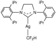 [1,3-Bis[2,6-bis(i-propyl)phenyl]-2-imidazolidinylidene]difluoromethylsilver(I)