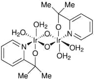 [2-(Pyridine-2-yl)-2-propanato]iridium(IV) dimer solution 97% (1 mM in 0.1 Molar aqueous NaIO₃)