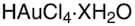 Hydrogen tetrachloroaurate(III) hydrate (99.9985%-Au) (49% Au) PURATREM