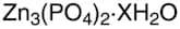 Zinc phosphate hydrate