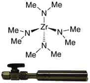 Tetrakis(dimethylamino)zirconium(IV), 99% TDMAZ, 40-4100, contained in 50 ml Swagelok®  cylinder f…