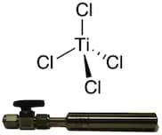 Titanium(IV) chloride, 99%, 22-1150, contained in 50 ml Swagelok®  cylinder (96-1070) for CVD/ALD