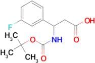 3-[(tert-Butoxycarbonyl)amino]-3-(3-fluorophenyl)propanoic acid