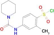 2-Methyl-4-[(piperidine-1-carbonyl)amino]benzene-sulfonyl chloride