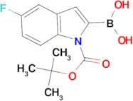 1-BOC-5-fluoroindole-2-boronic acid