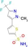 5-[1-Methyl-3-(trifluoromethyl)pyrazol-5-yl]thiophene-2-sulfonamide