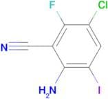 2-Amino-5-chloro-6-fluoro-3-iodobenzonitrile