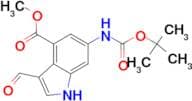 Methyl 6-N-Boc-amino-3-formyl-1H-indole-4-carboxylate