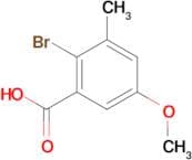 2-Bromo-5-methoxy-3-methylbenzoic acid