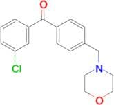 (3-Chlorophenyl)(4-morpholin-4-ylmethylphenyl)methanone