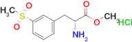 (R)-Methyl 2-amino-3-(3-(methylsulfonyl)phenyl)propanoate hydrochloride