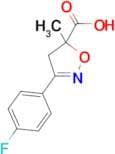 3-(4-Fluoro-phenyl)-5-methyl-4,5-dihydro-isoxazole-5-carboxylic acid