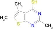 2,5,6-Trimethyl-thieno[2,3-d]pyrimidine-4-thiol