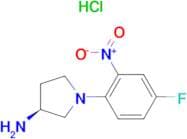 (S)-1-(4-Fluoro-2-nitrophenyl)pyrrolidin-3-amine hydrochloride