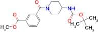 Methyl 3-[4-(tert-butoxycarbonyl)amino-piperidine-1-carbonyl]benzoate