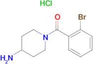 (4-Aminopiperidin-1-yl)(2-bromophenyl)methanone hydrochloride