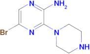 2-Amino-5-bromo-3-piperazin-1-ylpyrazine