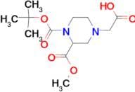 4-Carboxymethyl-piperazine-1,2-dicarboxylic acid 1-tert-butyl ester 2-methyl ester