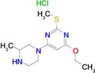 4-Ethoxy-6-(3-methyl-piperazin-1-yl)-2-methylsulfanyl-pyrimidine hydrochloride