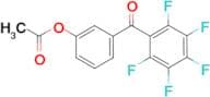 3-Acetoxy-2',3',4',5',6'-pentafluorobenzophenone