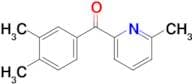 2-(3,4-Dimethylbenzoyl)-6-methylpyridine