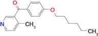 3-(4-Hexyloxybenzoyl)-4-methylpyridine