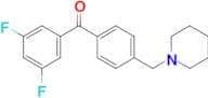 3,5-difluoro-4'-piperidinomethyl benzophenone