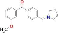 3-methoxy-4'-pyrrolidinomethyl benzophenone