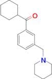 Cyclohexyl 3-(piperidinomethyl)phenyl ketone