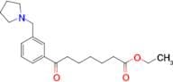 Ethyl 7-oxo-7-[3-(pyrrolidinomethyl)phenyl]heptanoate