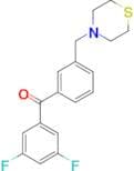 3,5-difluoro-3'-thiomorpholinomethyl benzophenone