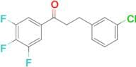 3-(3-chlorophenyl)-3',4',5'-trifluoropropiophenone