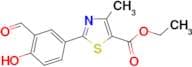 Ethyl 2-(3-formyl-4-hydroxyphenyl)-4-methylthiazole-5-carboxylate