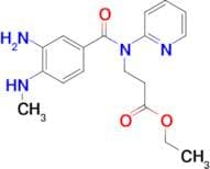 Ethyl 3-(3-amino-4-(methylamino)-N-(pyridin-2-yl)benzamido)propanoate