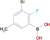 (3-Bromo-2-fluoro-5-methylphenyl)boronic acid