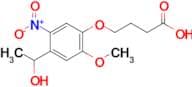 4-(4-(1-Hydroxyethyl)-2-methoxy-5-nitrophenoxy)butanoic acid
