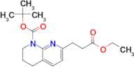 Tert-Butyl 7-(3-ethoxy-3-oxopropyl)-3,4-dihydro-1,8-naphthyridine-1(2H)-carboxylate