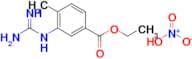 Ethyl 3-guanidino-4-methylbenzoate nitrate